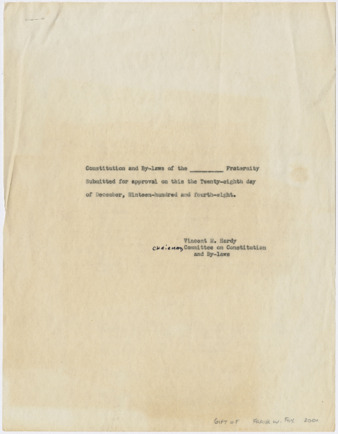 Constitution and By-Laws of the Chi Sigma Phi Fraternity, 1948 thumbnail