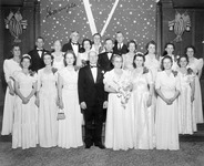 Group photograph of people in formal dress thumbnail