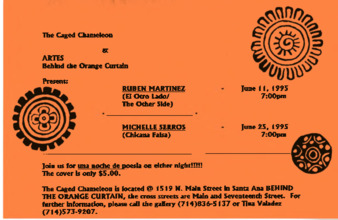 The Caged Chameleon & Artes Behind the Orange Curtain thumbnail