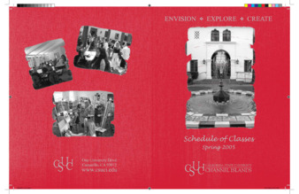 Spring 2005 Schedule of Classes thumbnail