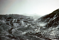 View down River from the Remains of the St. Francis Dam after the Disaster thumbnail