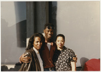[Three Black students in University Union plaza] thumbnail