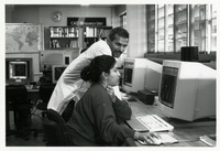 Computer science graduate students using the CAD Research Lab thumbnail