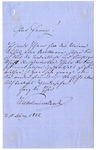 Autograph letter signed from Wilhelmine Schröder-Devrient to "Fanny," March 10, 1852 thumbnail