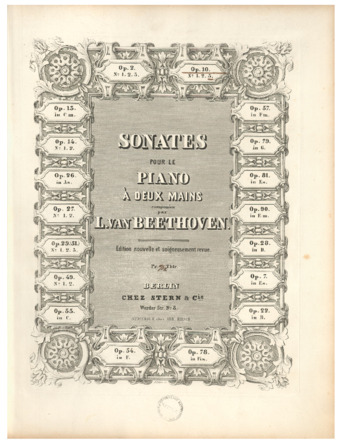 Piano sonata no. 7, op. 10, no. 3, published by Stern & Cie. thumbnail