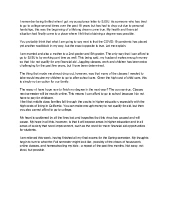 Majken Bullard COVID-19 Essay thumbnail