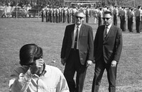 ROTC drill and student protest thumbnail