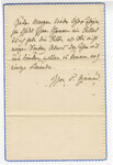 Autograph note from Dorothea Grimm to Alexander Wheelock Thayer thumbnail