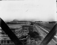 View of exposition buildings under construction thumbnail