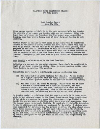 Coed Housing Report, June 23, 1954 thumbnail