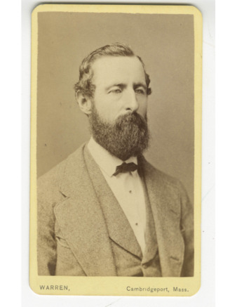 Portrait photograph of an unidentified man (Cambridgeport, MA) thumbnail