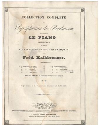 Symphony no. 2, op. 36, arranged by Kalkbrenner for solo piano thumbnail