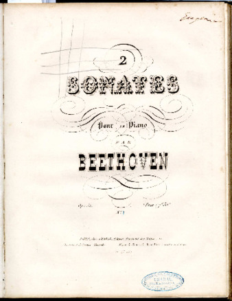 2 sonates pour le piano par Beethoven. Op. 31 ... No. [I] thumbnail