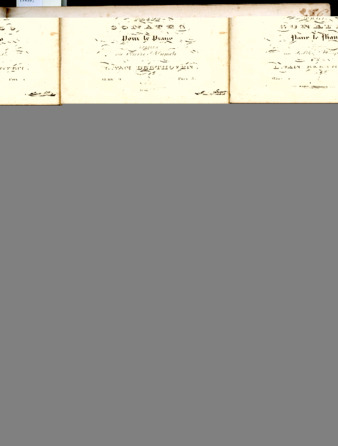 Trois sonates pour le piano dédiées au célèbre Haydn par L. van Beethoven. Oeuv. 2 ... No. [3] thumbnail