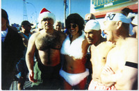 Michele Serros and friends at the boardwalk in New Jersey thumbnail