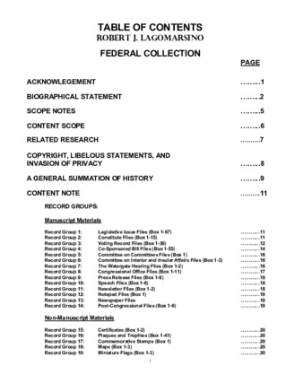 Finding Guide Federal thumbnail