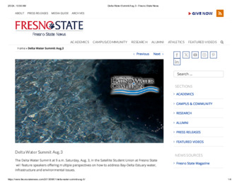Delta Water Summit Aug.3 thumbnail