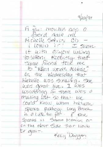 Letter from Kelly Duggan thumbnail