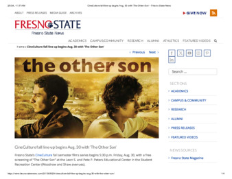 CineCulture fall line-up begins Aug. 30 with 'The Other Son' thumbnail