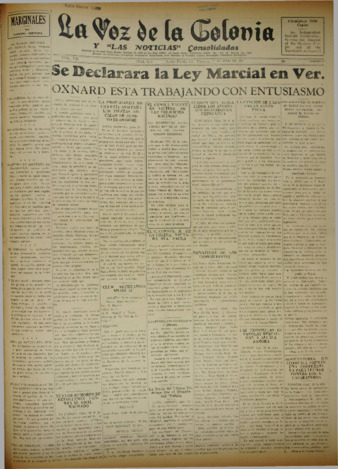 La Voz de La Colonia 31 de julio del 1931 thumbnail