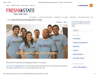 Student film featuring 53 languages debuts on campus thumbnail