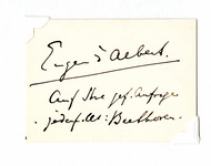 Eugen d'Albert autograph inscription thumbnail