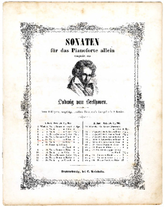 Sonate : op. 10, no. 2 der Gräfin von Brown gewidmet [von] L. v. Beethoven thumbnail