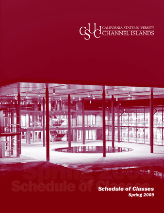 Spring 2009 Schedule of Classes thumbnail