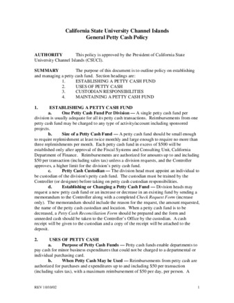 General petty cash policy thumbnail