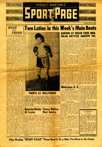 Midget Martinez' Sport Page Vol. 9 No. 7 thumbnail