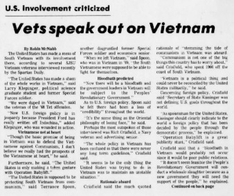 Vets Speak Out on Vietnam thumbnail