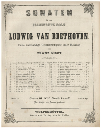 Piano sonata no. 5 in C minor, op. 10, no. 1, edited by Liszt thumbnail