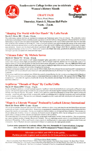 Southwestern College Women's History Month Craft Fair thumbnail