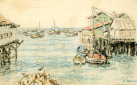Monterey Bay fishing boats, California thumbnail