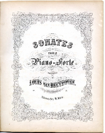 Sonates pour le Piano-forte composées par Louis van Beethoven. No. [ ] thumbnail