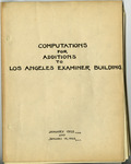 Computations for Additions to Los Angeles Examiner Building thumbnail