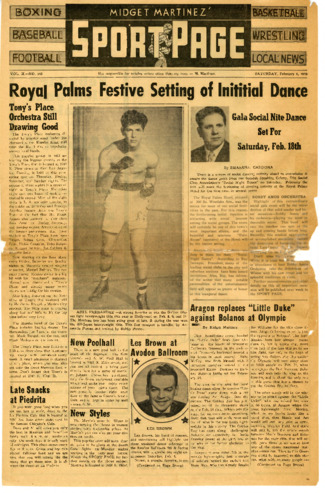 Midget Martinez' Sport Page Vol. X No. 348 thumbnail