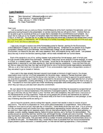 E-mail from Mimi Kairschner to Lupe Anguiano thumbnail