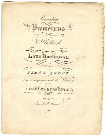 Overture to the Creatures of Prometheus arranged for violin and piano (Simrock) thumbnail