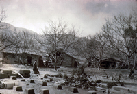 Policeman Sitting of the Remains of a Home in Santa Paula, CA thumbnail