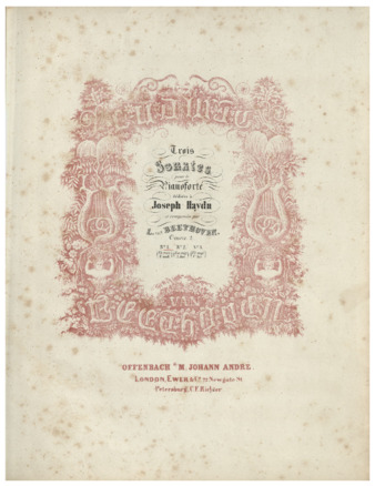 Piano Sonata no. 1 in F minor, op. 2, no. 1, published by André thumbnail