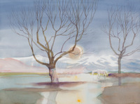 White Horse and Moon thumbnail