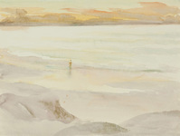 Figure By The Sea At Dusk thumbnail
