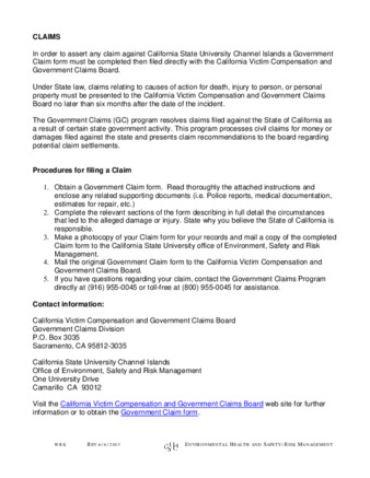 State Claims Process thumbnail