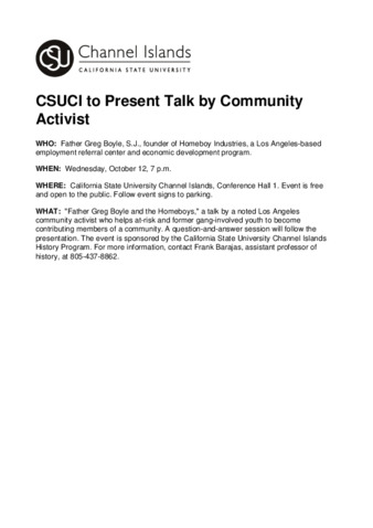 CSUCI to Present Talk by Community Activist thumbnail