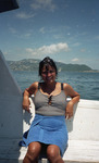 Michele Serros on a boat thumbnail