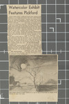 Watercolor Exhibit Features Pickford thumbnail