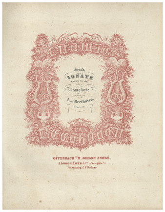 Piano Sonata no. 12 in A-flat major, op. 26, published by André thumbnail