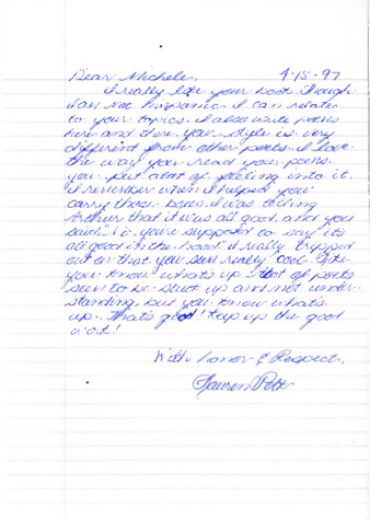 Fan letter to Michele Serros thumbnail