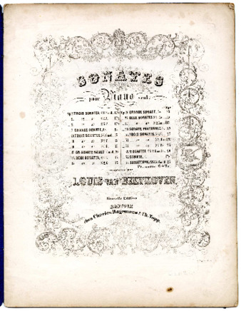 Sonates pour piano seul ... op. 31, no. 1 ... par Louis van Beethoven. thumbnail